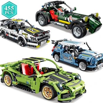 

New Arrival Racing Vehicle Technic Ideas Building Blocks Pullback Function Assembly Bricks Toys Kids Birthday Festival Gift