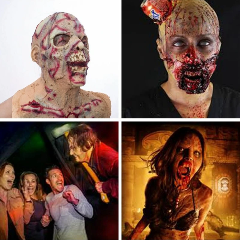 

Halloween Zombie Mask Ghost Festival Horror Mask Scary Halloween Mask Cosplay Bar Performances Night Performances Theme Party