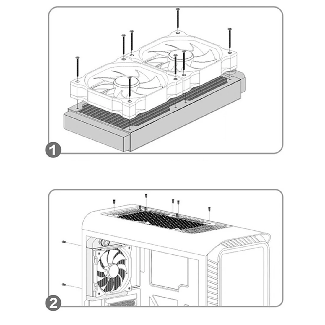 Radiador de Água Refrigerador de Refrigeração Dissipador de Calor Trocador de Água Fresco para Computador para Crianças-preto 360mm de Alumínio Computador Sistema Branco 10 Cheap Brinquedos programáveis