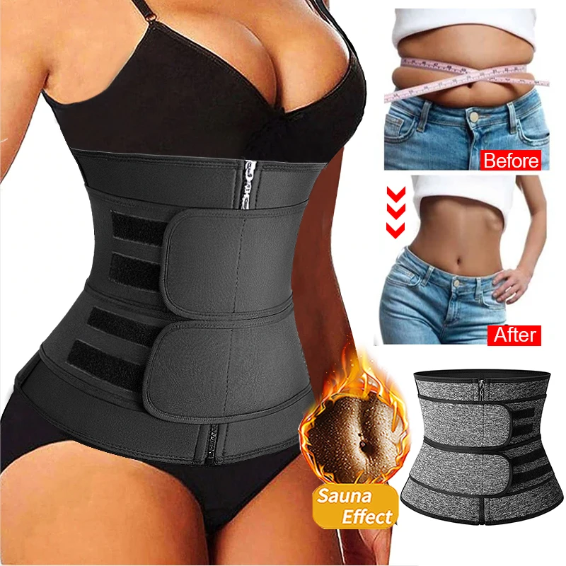 

Women Waist Trainer Neoprene Body Belt Plus-size 4XL Slimming Sheath Belly Reducing Sweat Shapewear Workout Shaper Corset