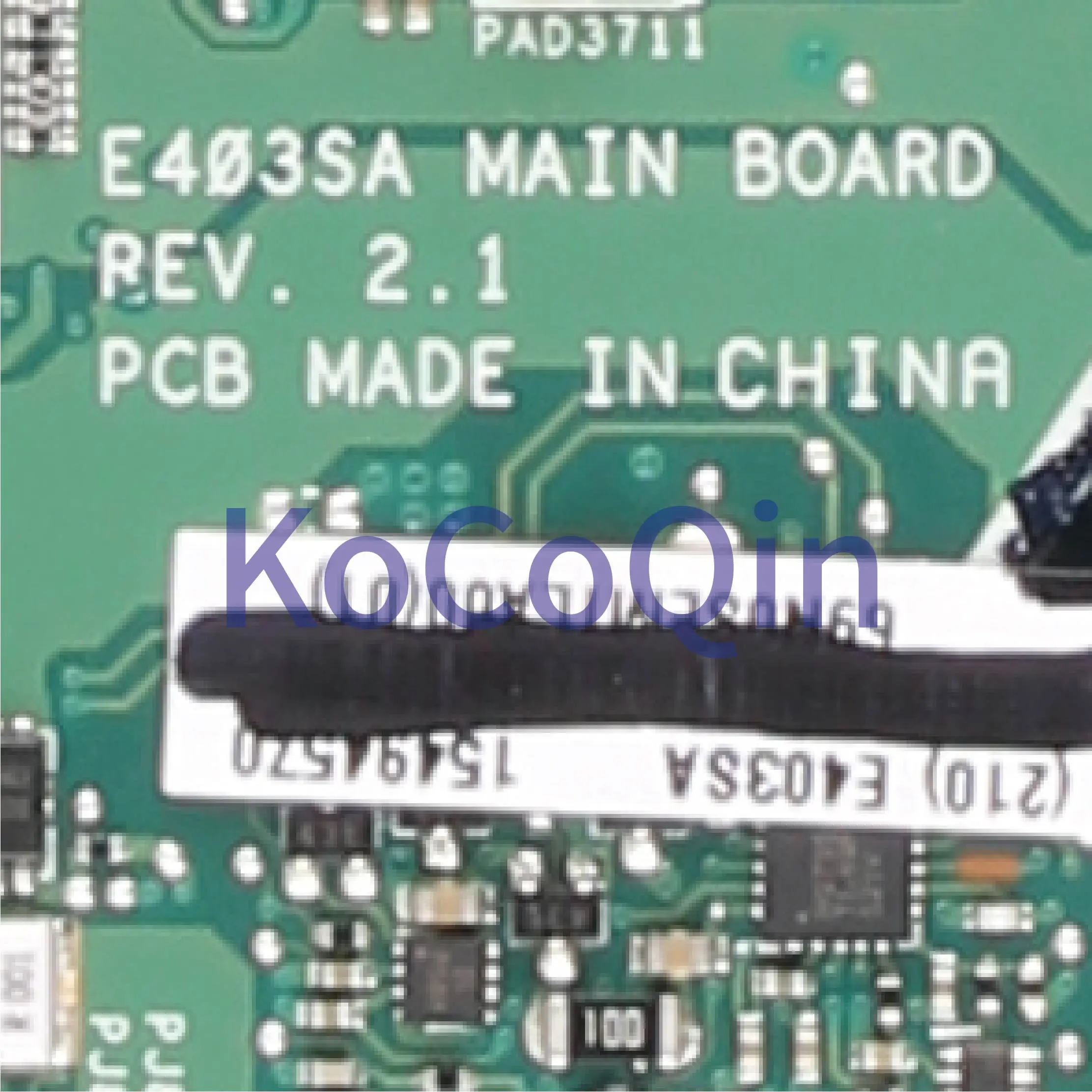 KoCoQin материнская плата для ноутбука ASUS E403SA E403S CORE SR2KP Celeron N3160 материнская плата REV.2.1 с 4G ram протестирована