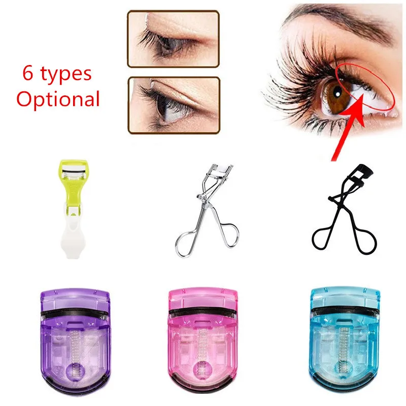 

Draagbare Vrouwen Make-Up Wimperkruller Curling Clip Valse Wimpers Cosmetische Beauty Make-Up Tool Metalen Accessoires