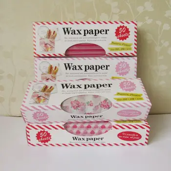 

50Pcs/Lot Baking Snacks Packaging Oil Paper Food Grade Baking Tray Wrapping Paper Wax Paper Decoration