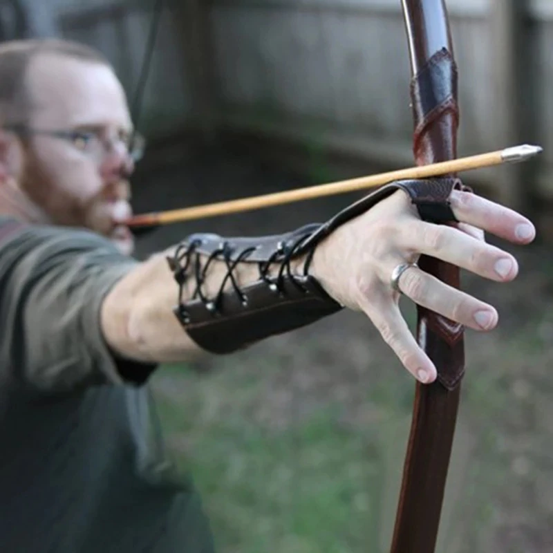 Medieval Renaissance Archer Archery Vambrace Gauntlet Shooting Glove Festival Larp Hunter Arm Guard Armor Leather Bracer For Men Boys Costume Accessories Aliexpress