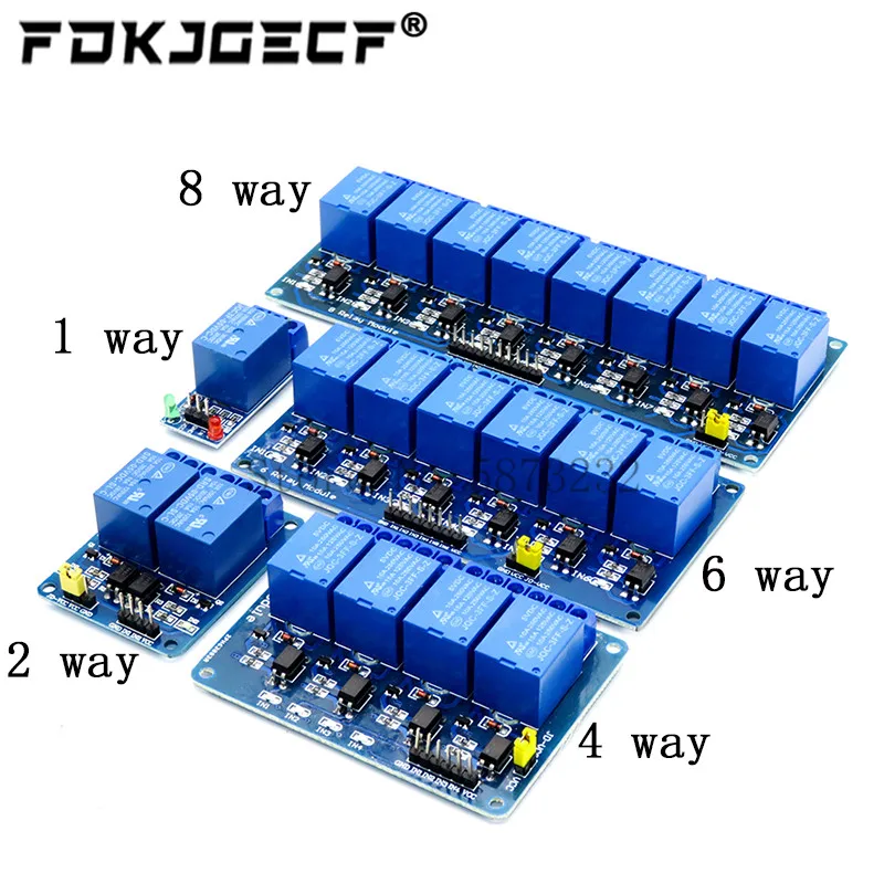 Релейный модуль с оптроном 5 В 12 1 2 4 6 8 каналов релейный выходом для arduino |