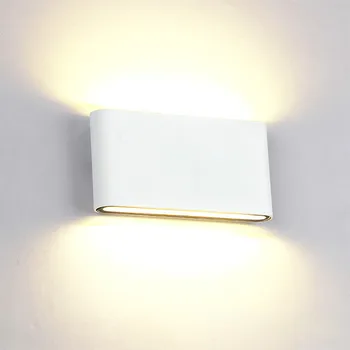 

12W COB LED Wall Sconce Waterproof Wall Lamp Aluminum Up an down dual head Cube lighting fixture indoor Outdoor Corrider