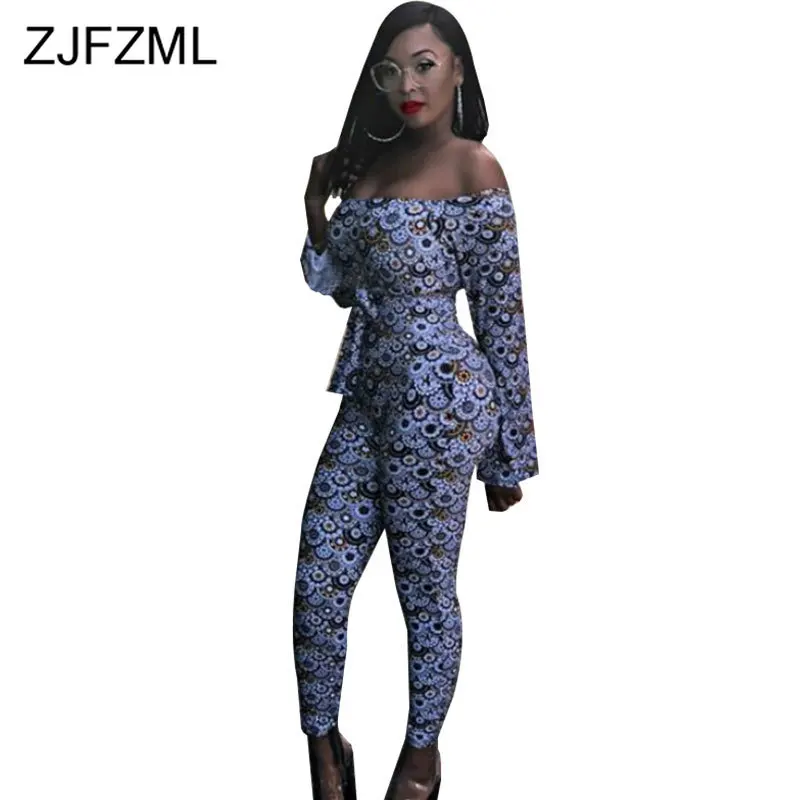 

Off The Shoulder Printed Sexy Rompers Womens Jumpsuit Backless Tie Bow Bandage Playsuit Party Club Bodycon Plus Size Bodysuit