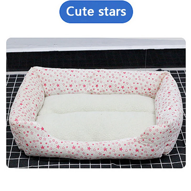 Cute stars Звезда питомца гнездо теплая собака питомник Роскошные и удобные четыре сезона универсальный диван для домашних животных, кровать - Цвет: Cute stars