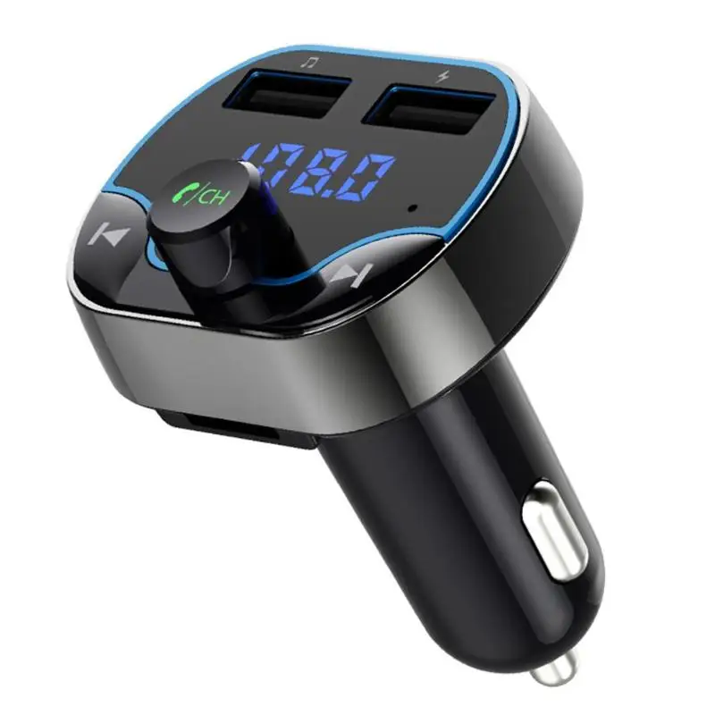 Горячая Автомобильный fm-передатчик износостойкий T24 3.1A Зарядка 2 USB беспроводное зарядное устройство Bluetooth 4,2 fm-передатчик