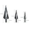 3PCS HSS Cobalt Step Stepped Drill Bit Set Nitrogen High Speed Steel Spiral For Metal Cone Triangle Shank Hole woodworking tools ► Photo 2/6