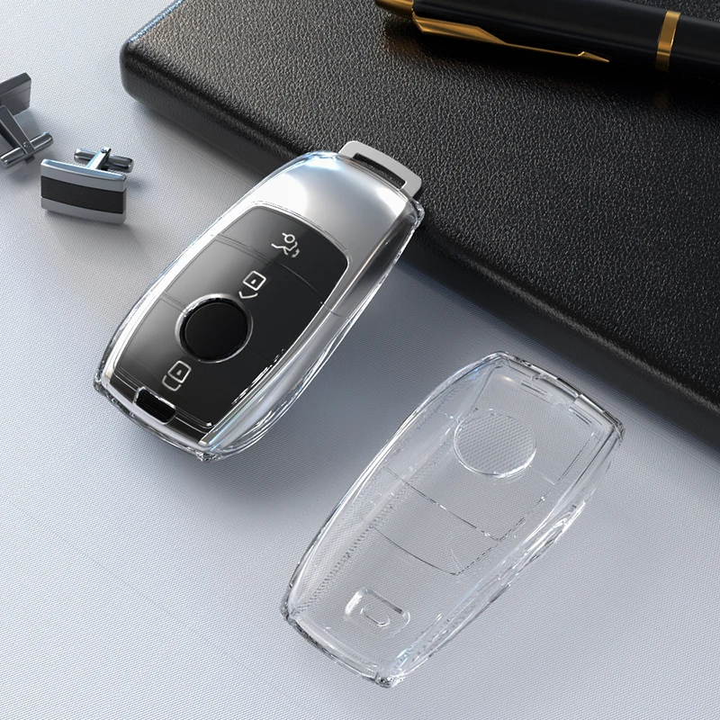 

ТПУ прозрачный чехол для ключа от машины Mercedes Benz E C S GLC Class E200 E400 E63 W213 S550 S560 C260 A200