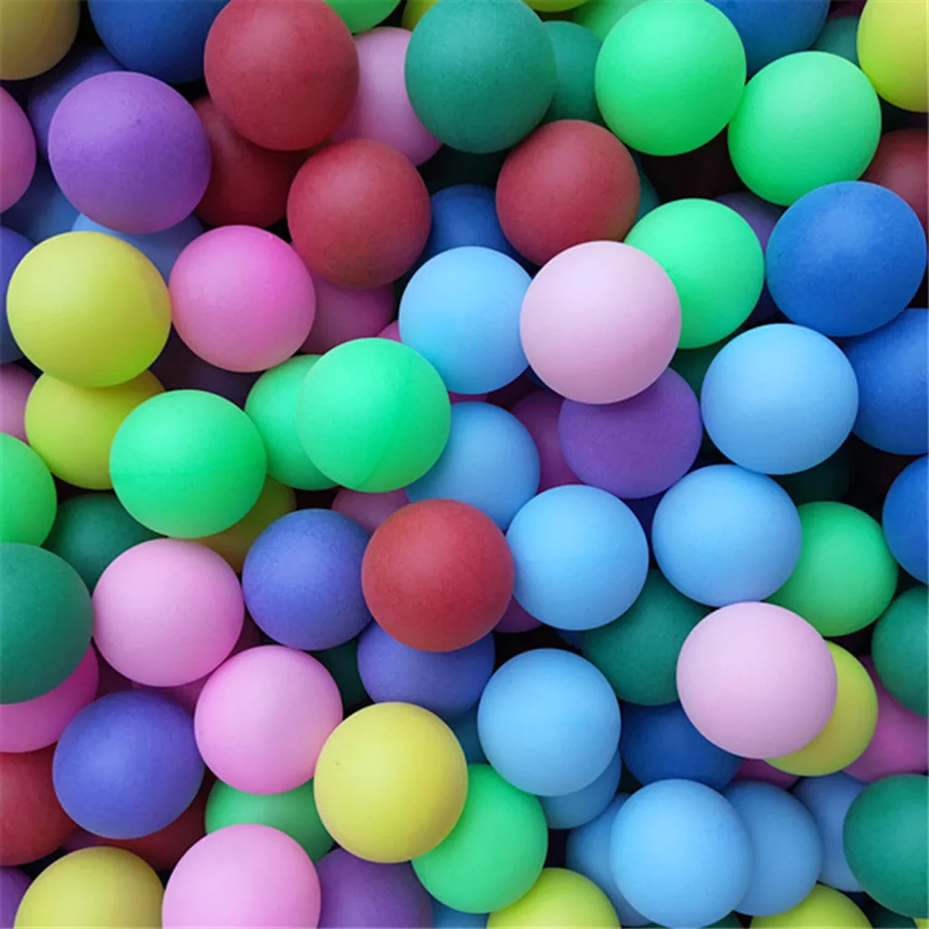 Bolas coloridas de pingue-pongue de 40 mm, 2,4 g, cores mistas