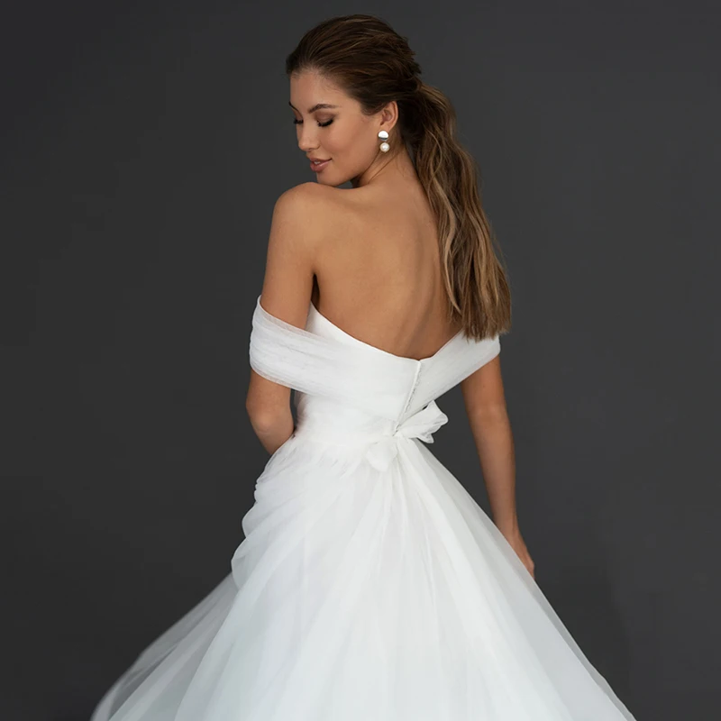 Encantador simples 2022 vestidos de casamento nupcial