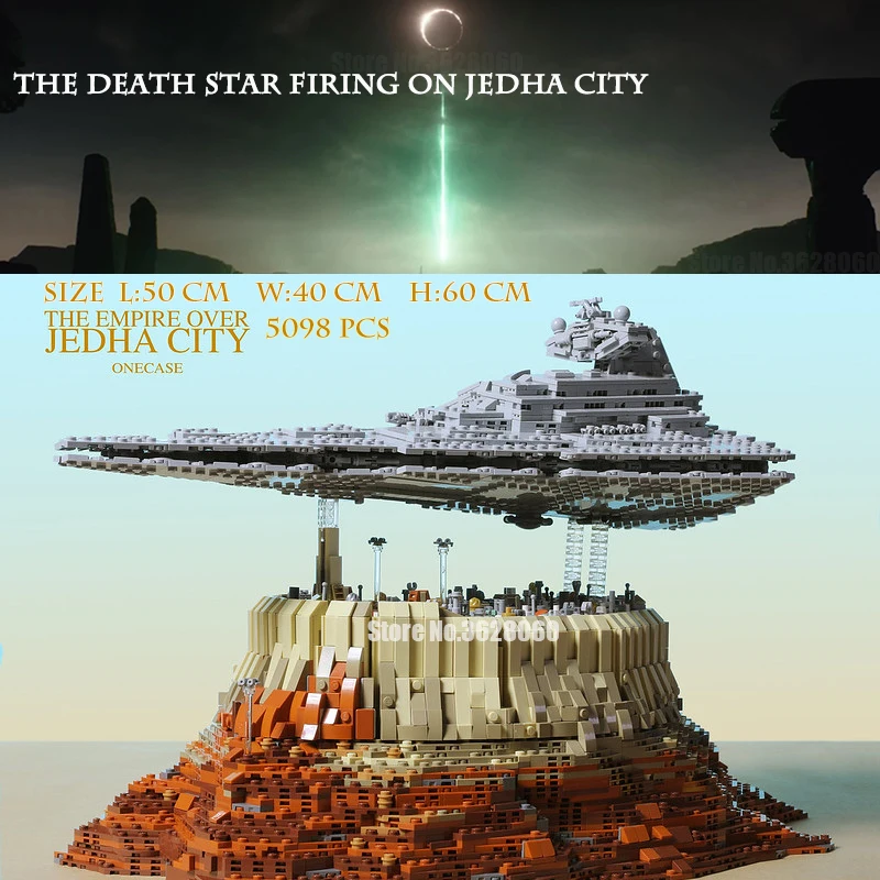 

For LEGOing Star Wars The Empire Over Jedha Holy City Crater Battle For LEGOing Star Wars Movie Blocks Toy For LEGOings Starwars