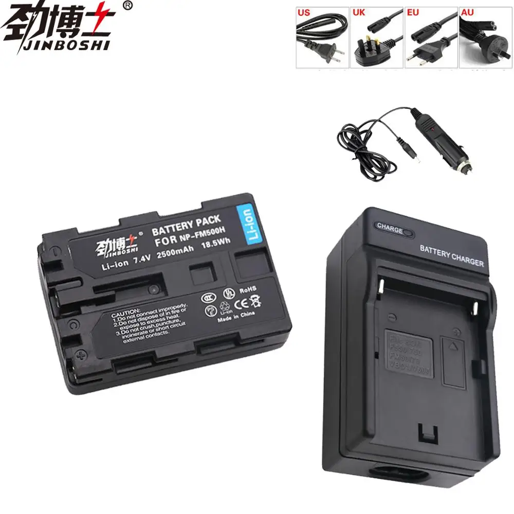 1 шт. NP FM500H NPFM500H Камера батареи + светодиодный одинарный Зарядное устройство для