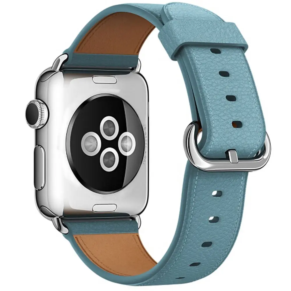 Личи Текстура натуральная кожа ремешок для Apple Watch группа 4 5 44/40/42/38 мм для мужчин/женщин часы браслет для iWatch серии 3 2 1
