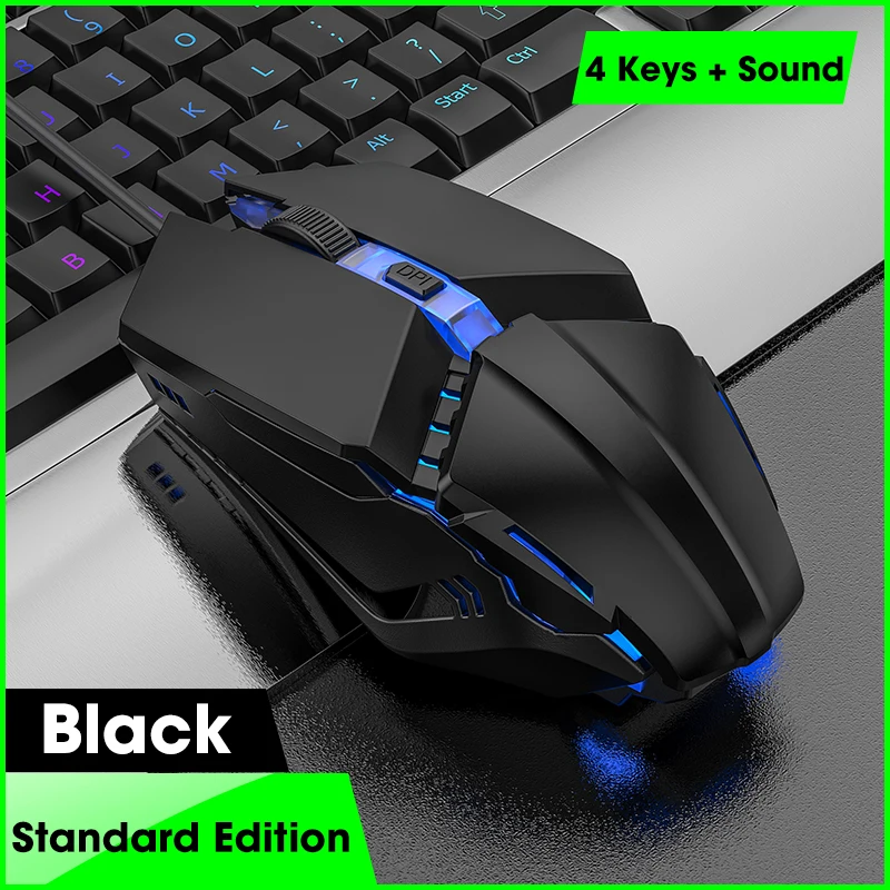 Ergonomic Wired Gaming Mouse LED 3200 DPI USB Computer Mouse Gamer Mice G10 Silent Mause With Backlight Cable For PC Laptop pink mouse gaming Mice