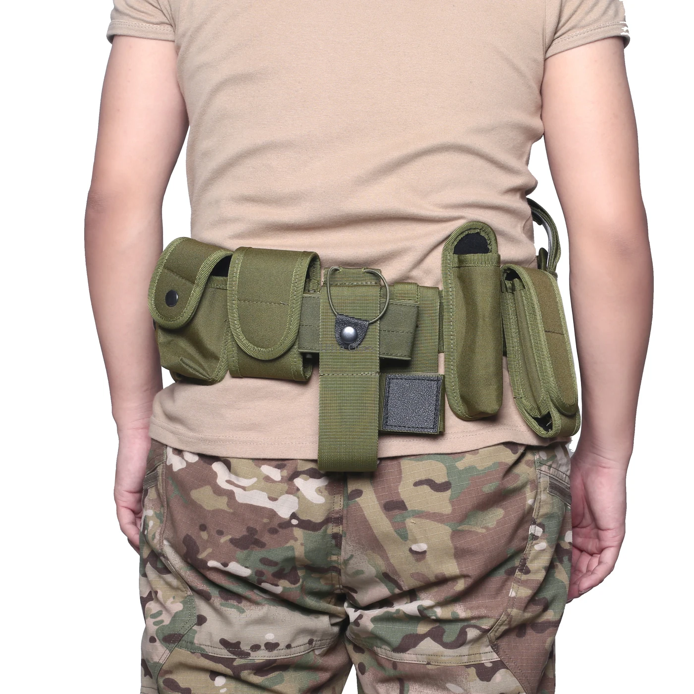 10pcs Multifunctional Security Belts Tactical Military Training Shooting Combat Wargame Duty Utility Belts with Pouches Holster