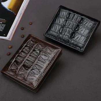 

2020 AW mens Genuine Crocodile Leather wallet Slim card holder wallet purse genuine Leather quality purse wallet