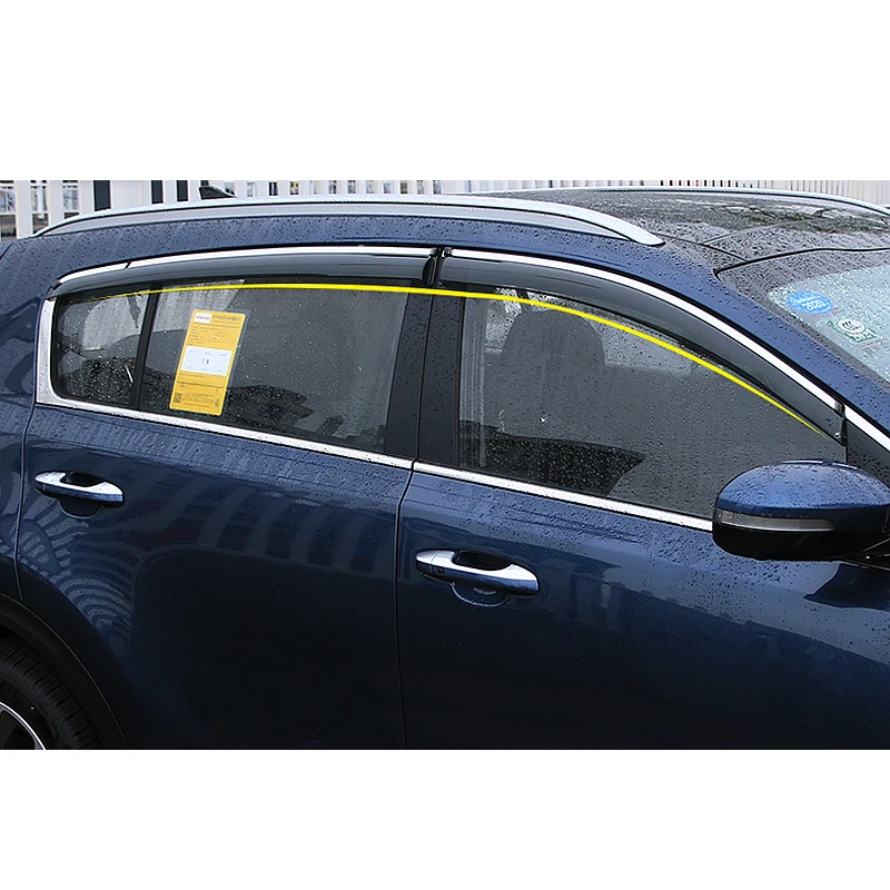 

Lsrtw2017 Car Window Rearview Rain Shade Trims for Kia Kx5 Sportage Forte Rio 2016 2017 2018 2019 2020 Interior Accessories