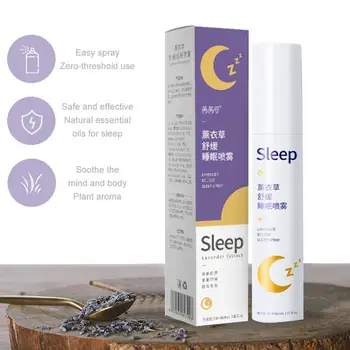 

90ml Lavender Deep Sleep Pillow Spray Insomnia Hemp Spray Help Extract Oil Relieve Essential Anxiety Stress Sleep Fresh See R4D1