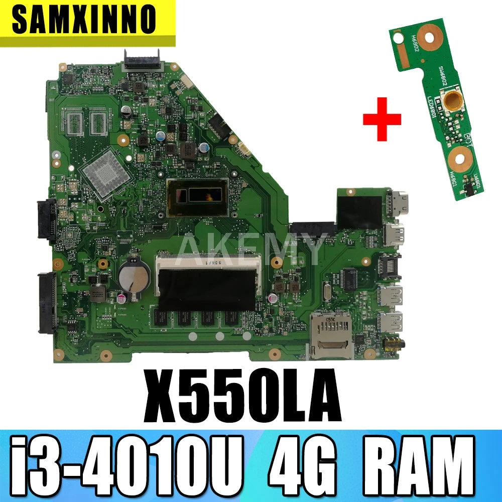 X550LA материнская плата REV2.0 i3 4010U для For Asus X552L X550L A550L K550L ноутбука плата|Материнские