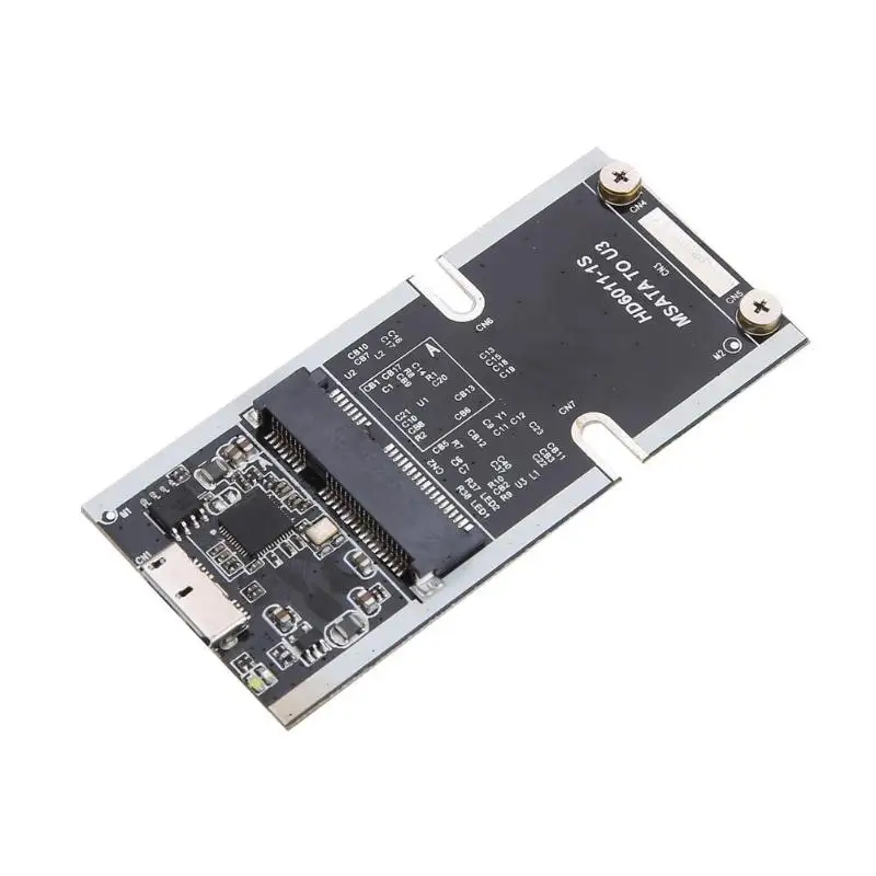 Мини SATA III mSATA к USB 3,0 5 Гбит/с SSD адаптер конвертер карта для внешнего mSATA SSD твердотельный накопитель для Windows Mac OS