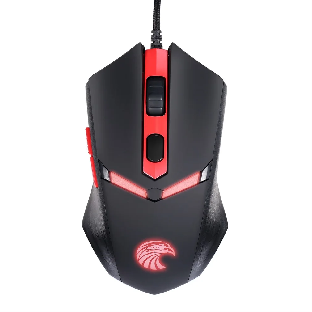 Проводная игровая мышь USB Z-7600 Профессиональное светодиодное освещение для Подсветка 6 кнопок оптическая 1000/1600/2000 точек/дюйм размер можно регулировать для портативных ПК