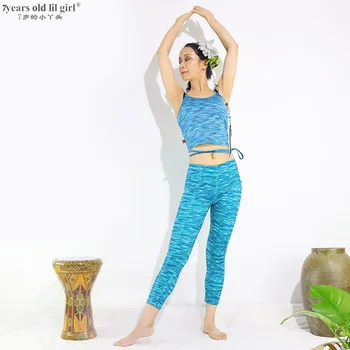 

Lycra cotton Belly Dance yoga tight capri Pants tight-fitting dody-buiding fitness trousers slim leggings BHH100