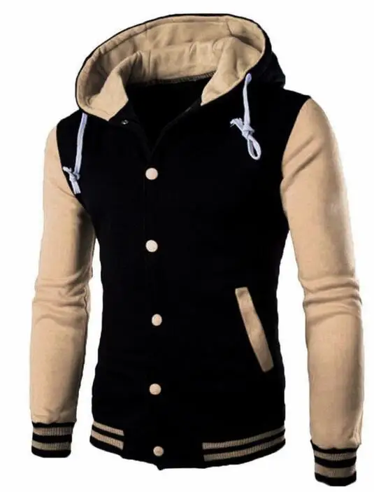 Пользовательские логотип команды текст фото печать реклама хлопок с длинным рукавом безразмерная 5XL мужская Толстовка модный лоскутный свитер с карманом - Цвет: Khaki