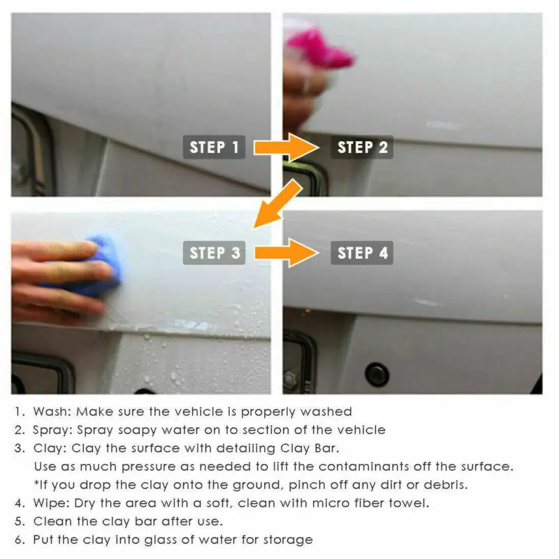 3M 180g Magic Clean Clay Bar Car Auto Vehicle Clean Remove Marks Detailing Wash Cleaner