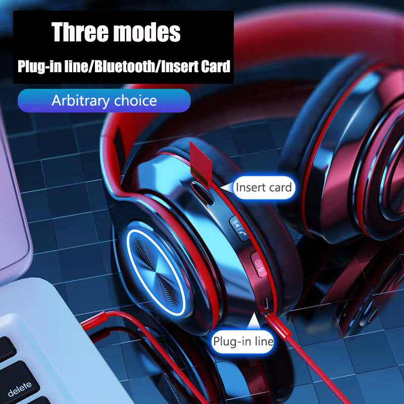 Dragon totem audiophile heavy bass headset Bluetooth headset B39 automatically connects smooth sound quality flash sport headset