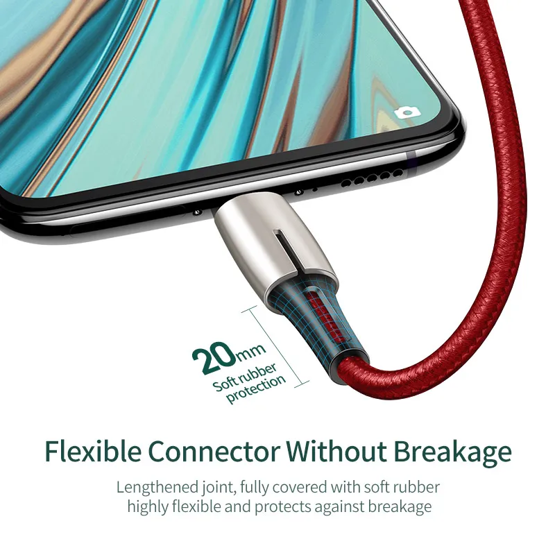 Baseus Micro USB кабель для OPPO 4A VOOC Быстрая зарядка кабель зарядного устройства микро-usb для samsung Xiaomi Redmi Note 4 5