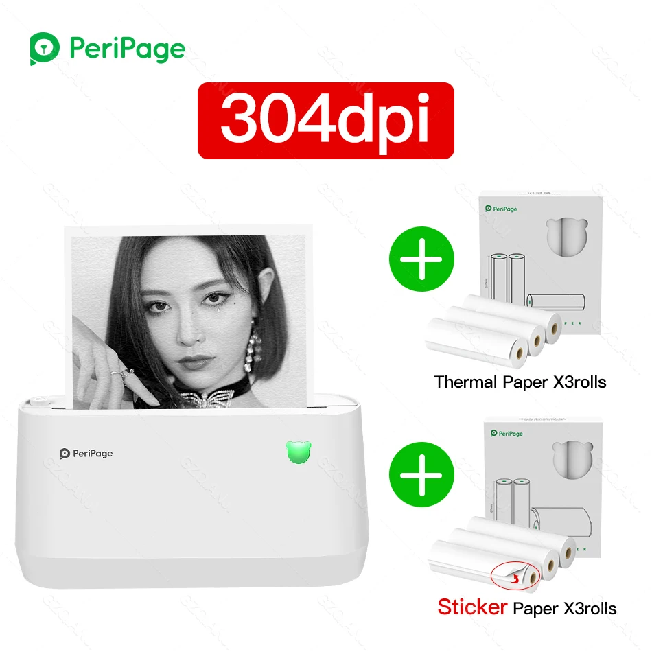 pocket sticker printer PeriPage A9(s) Max 4" Portable Thermal Bluetooth Printer Thermal Photo Label Receipt Sticker Mini Printer 107mm mini printer for phone Printers