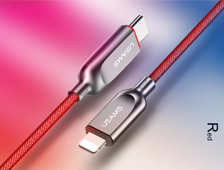 USAMS usb type C кабель для освещения для iPhone X 8 7 6 type-C до 8Pin USB кабель 2 в 1 кабель для синхронизации и зарядки для iOS 8 9 10 11