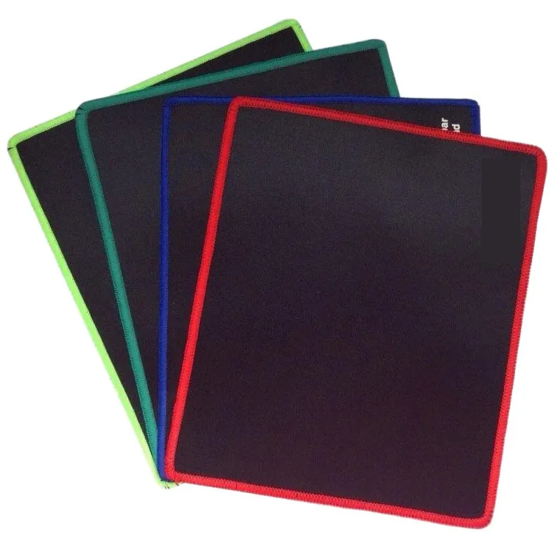 

Practical Black Non-slip Dirt-resistant Mouse Pad Stylish Beautiful Game and Office Stitched Edges Mouse Pad Comfortable