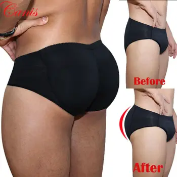 

Meihuida Sexy Black Briefs Men Padded Butt Briefs Booster Enhancer Flat Stomach Underwear Shapewear Plus Size S-3XL