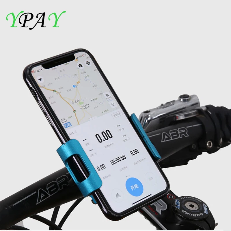 Универсальный MTB Мотоцикл держатель для телефона на руль велосипеда держатель алюминиевый регулируемый металлический велосипедный Кронштейн для мобильного телефона