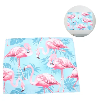 

1PC Tapestry Tropical Flamingo Printed Decorative Wall Hanging Blankets Beach Towel Backdrop Cloth (Blue)