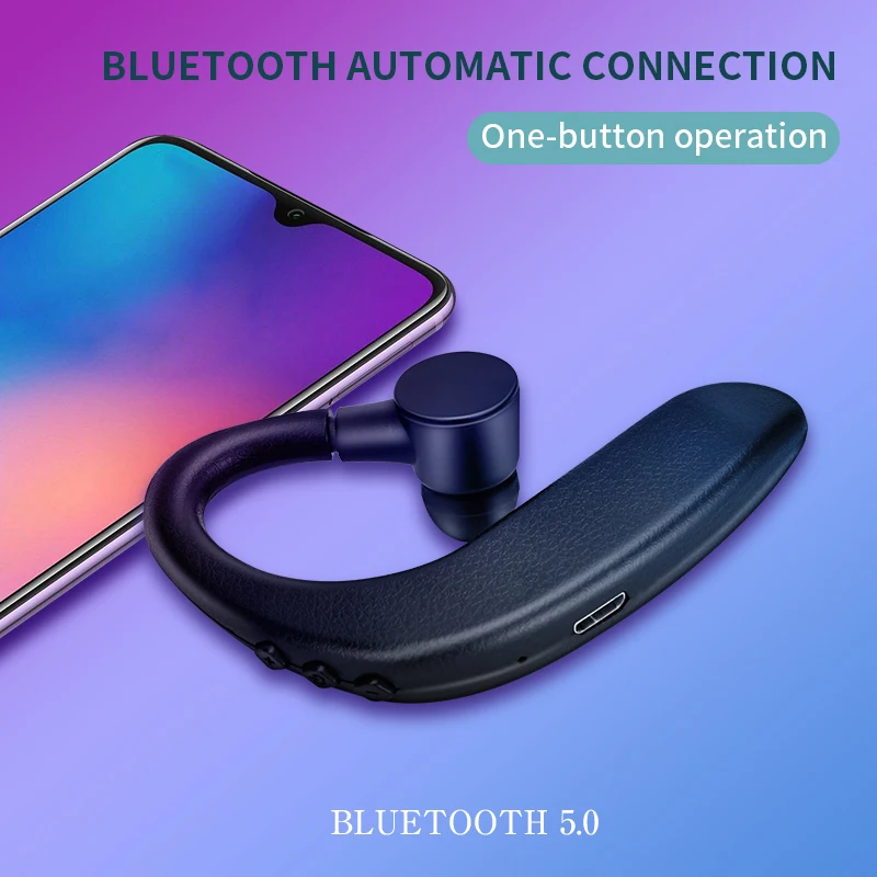 Bluetooth Headset Wireless Headphones Earphones With Microphone Handsfree Earbuds Hands-Free Earphone Sports For IPhone Phone
