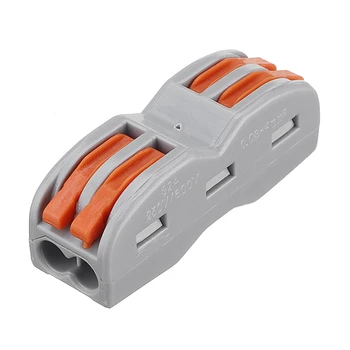 

2pin Wire Connector SPL-2 Cage Spring New Universal Docking Fast Wiring Conductors Terminal Block Electrical Equipment Supplies