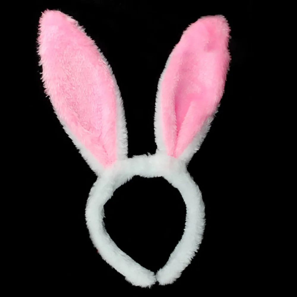 Easter fluffy rabbit ears headband fashion popular simple style cute hair accessories daily match Christmas holiday gifts