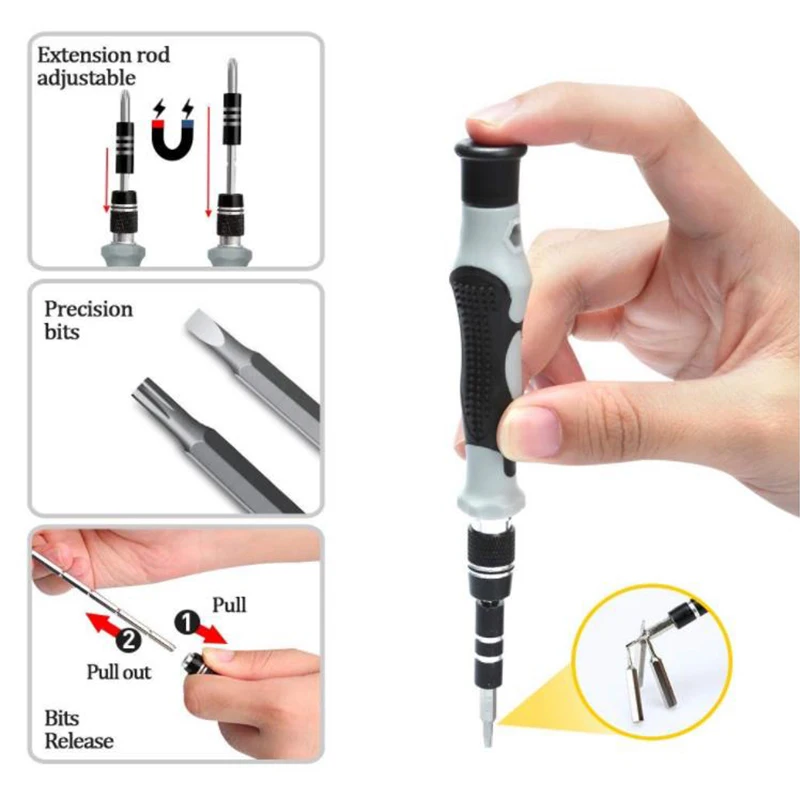 Новинка 108 в 1 Многофункциональный Высокоточный Набор отверток для демонтажа телефона, компьютера, часов, электронного ремонта, набор инструментов для дома