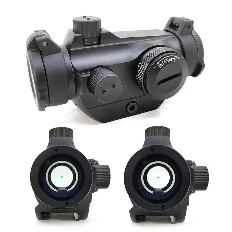

Tactical 2MOA Red&Green Dot Sight T2 Rifescope Sight Illuminated Sniper Compact Red Dot Scope With Low Mount