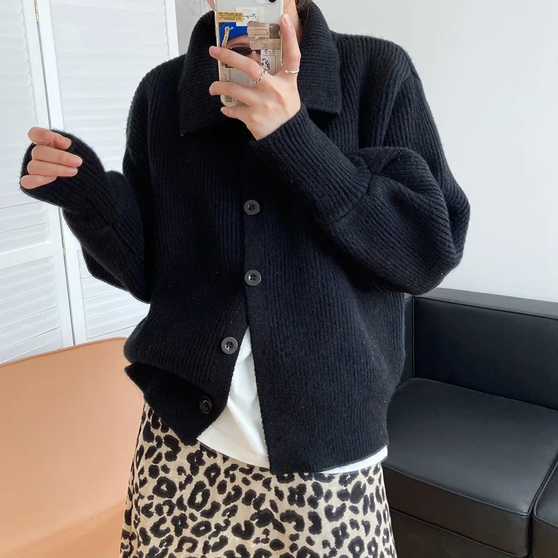 Mooirue Winter Women Knitted Caridgan Long Sleeve