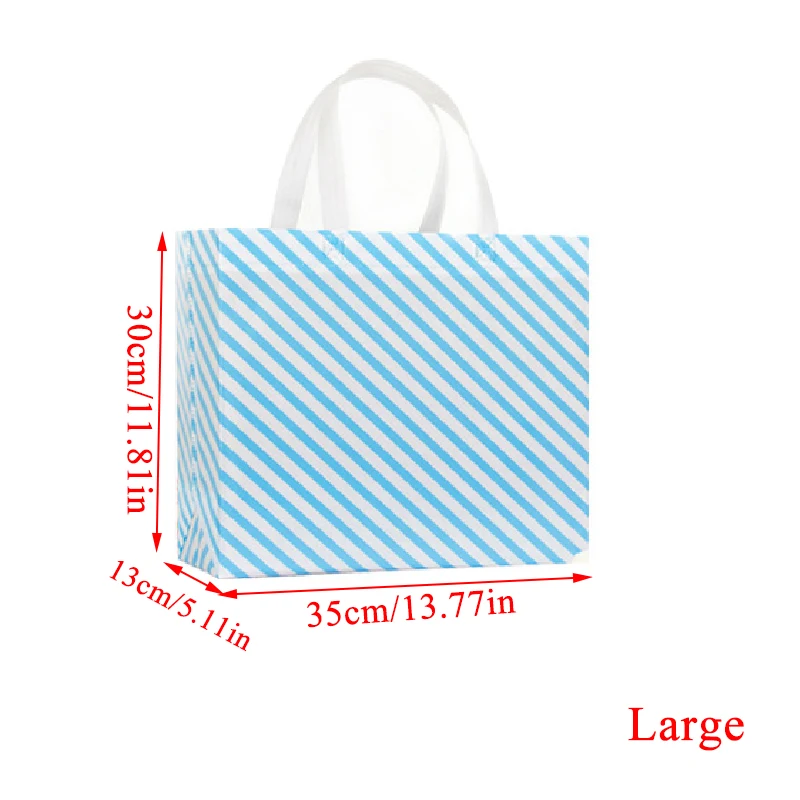 Многоразовая Большая складная сумка для покупок из нетканого материала - Цвет: blue large