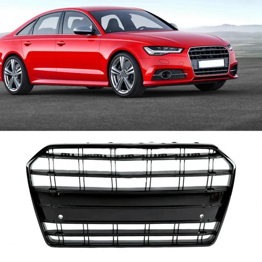 Черная решетка переднего бампера для Audi A6/S6/c7 аксессуары для стайлинга автомобилей