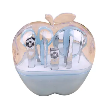

Apple-Shaped Beauty Manicure Makeup Tools Set Beauty Manicure Eyebrow Packaged Combination Nine-Piece Set Nail Scissors