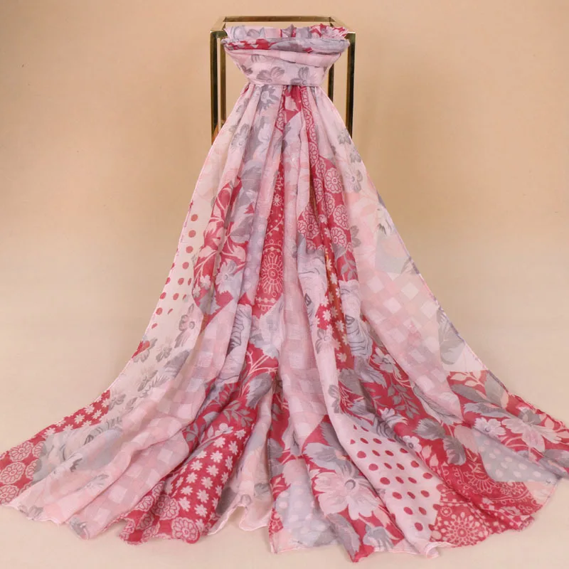 Women Voile Cotton Silk Scarves Female Muslim Hijab Scarf Fashion Lady Girls Popular Islam Headhand Wrap Shawl Lic | Аксессуары для
