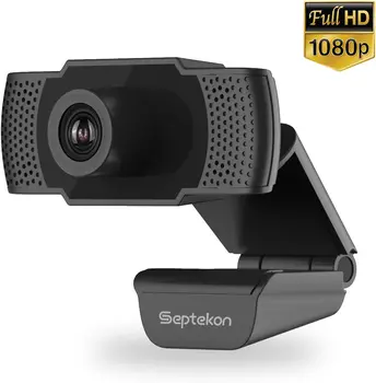 

1080P HD Webcam with Microphone, Web Camera for Laptop/Desktop/Mac/TV, USB PC Cam for Video Call, Conference